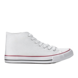 Rood vita ankelsneakers