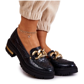 PA2 Dam Loafers Läder Loafers Svart Mollie