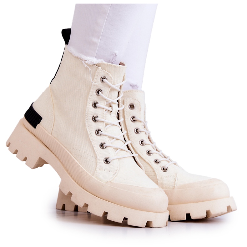 S.Barski Damsneakers, stövlar, ljusbeige Larina