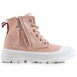 Sabatina Sneakers med dragkedja rosa