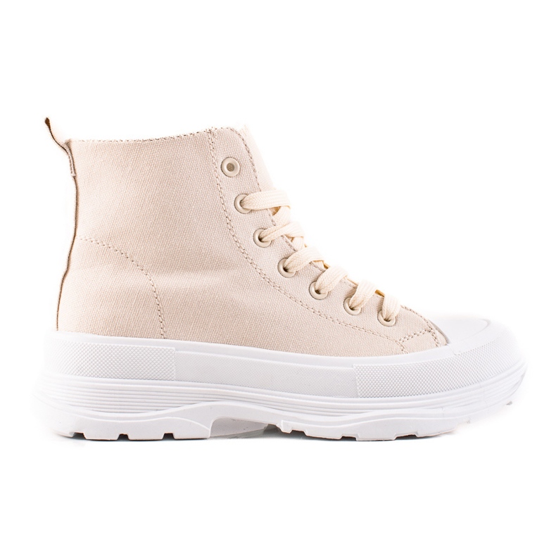 TRENDI Beige High Sneakers