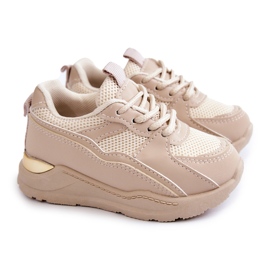FR1 Sportskor för barn Sneakers Beige Kizzie