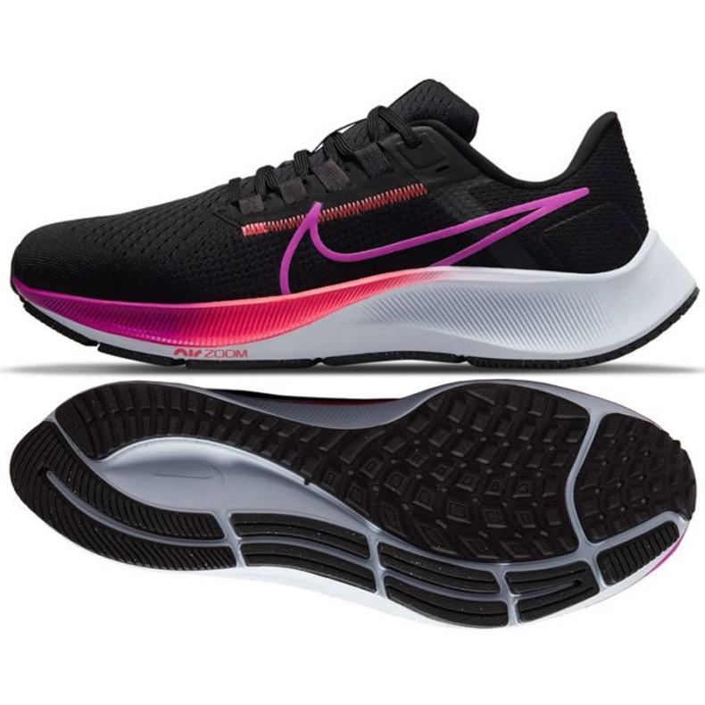 Nike Air Zoom Pegasus 38 W löparskor CW7358 011 svart violett rosa