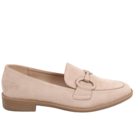 Isidora Khaki loafers för dam beige