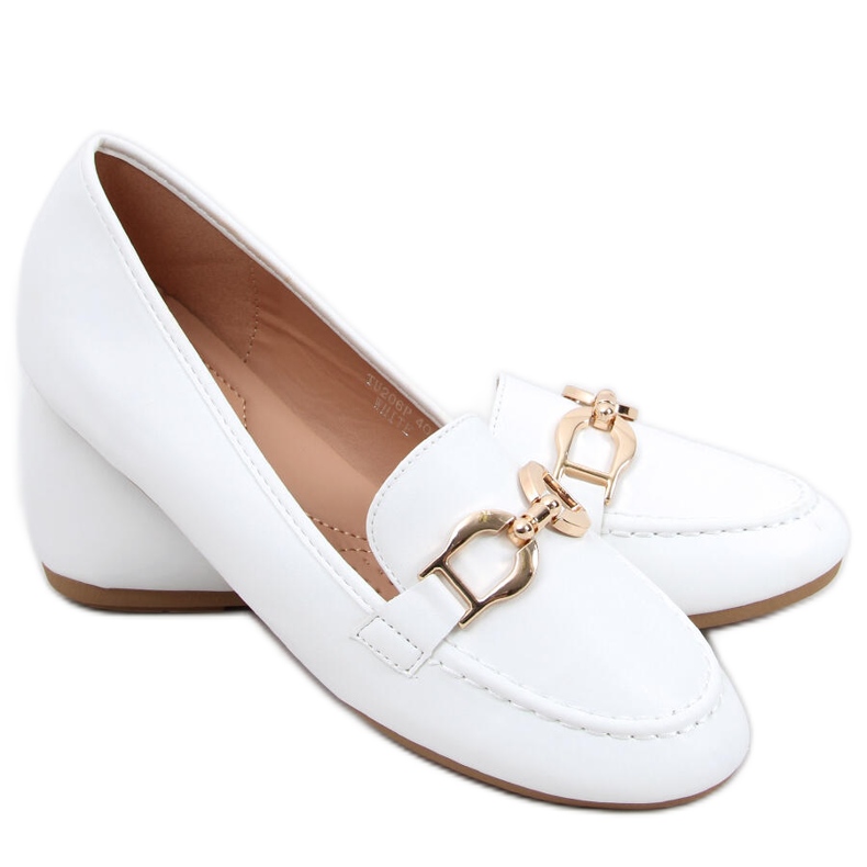 Amiya White loafers dam vit