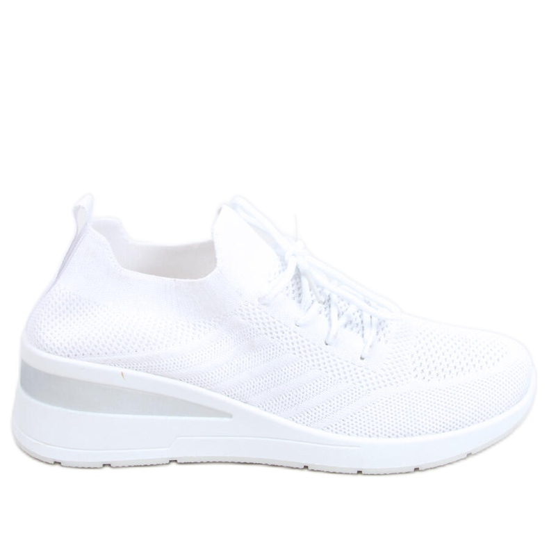 Sock wedge skor Binita White vit