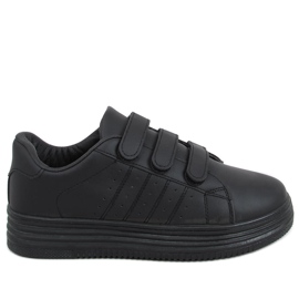Saanvi Negro sneakers med kardborreband svart