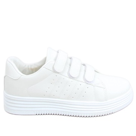 Saanvi Blanco sneakers med kardborre vit
