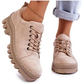 S.Barski Damskor i mocka Knyt Beige Mayson