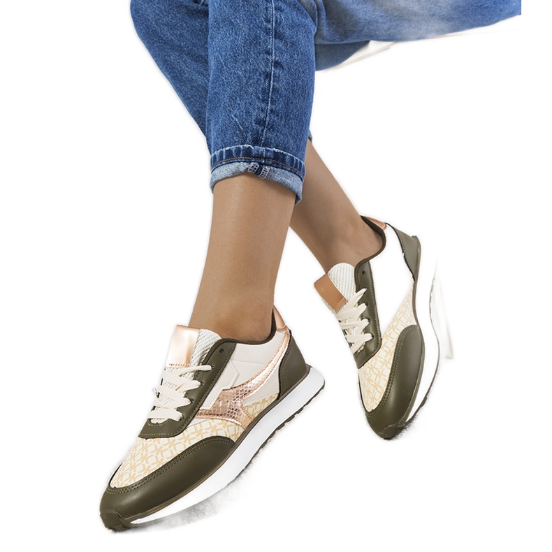 Gröna Chiara-sneakers för kvinnor