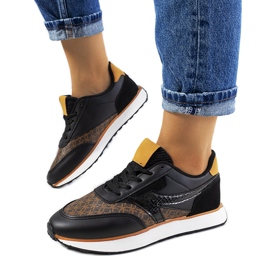 Svarta Chiara sneakers för kvinnor brun