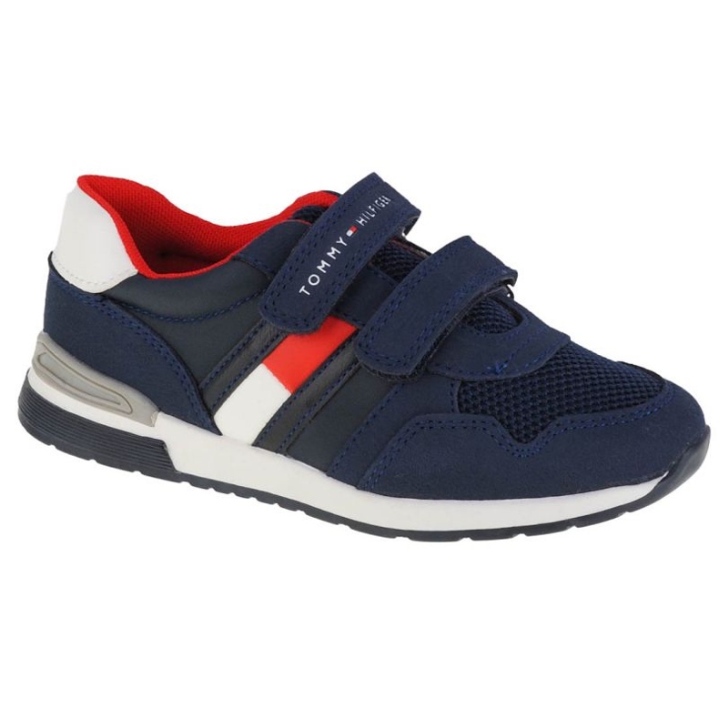 Tommy Hilfiger Low Cut Kardborre Sneaker Jr T1B4-30481-0732800 marinblå