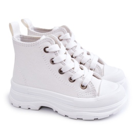 FR1 Höga Sneakers för barn White Freeze vit