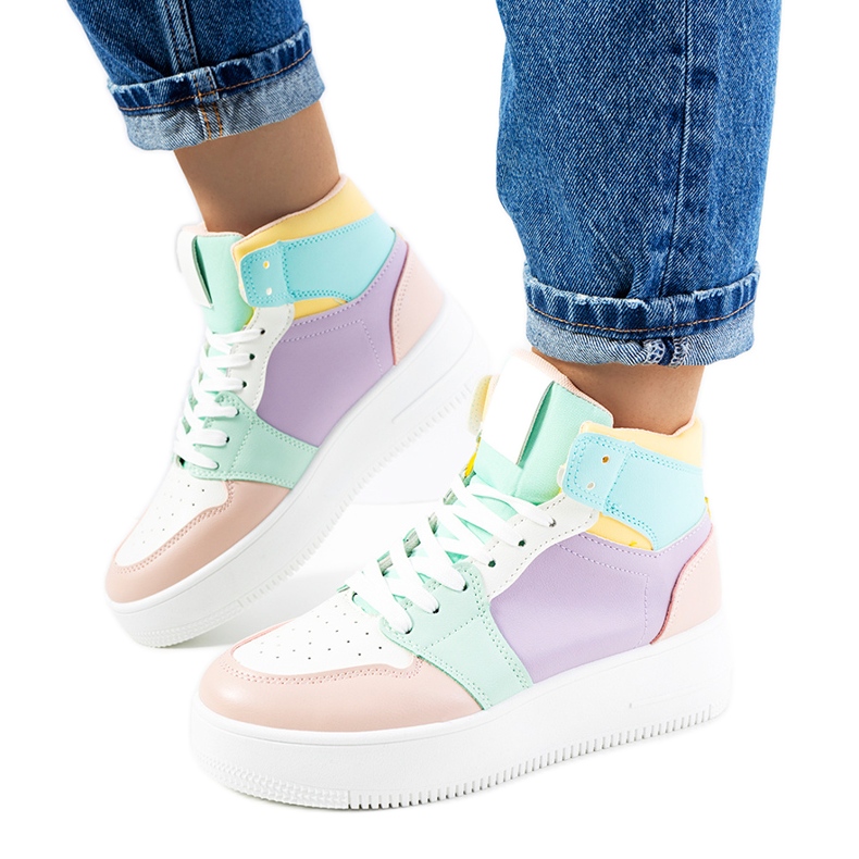 Dellucci lila ankel sneakers violett