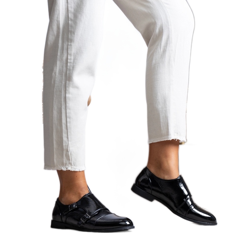 Svartlackade Davide skor