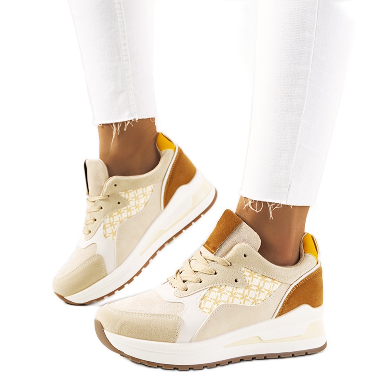 Eryn beige damsneakers