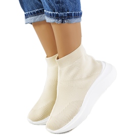 Beige high-top sneakers från Jennifer