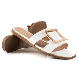 W. Potocki Eleganta Potocki tofflor vit