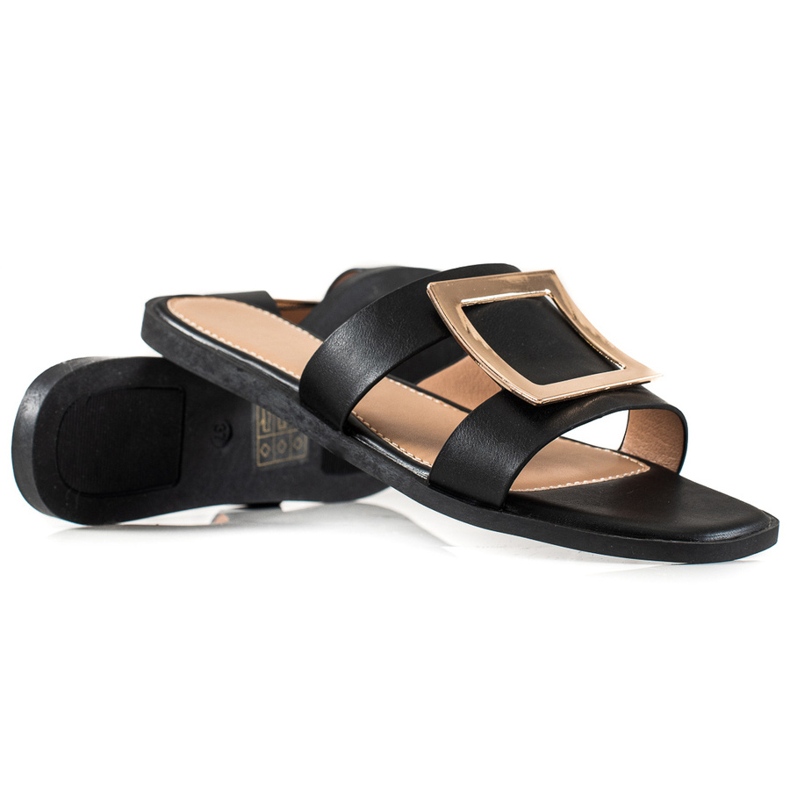 W. Potocki Eleganta Potocki tofflor svart