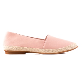 Ideal Shoes Klassiska Espadriller rosa