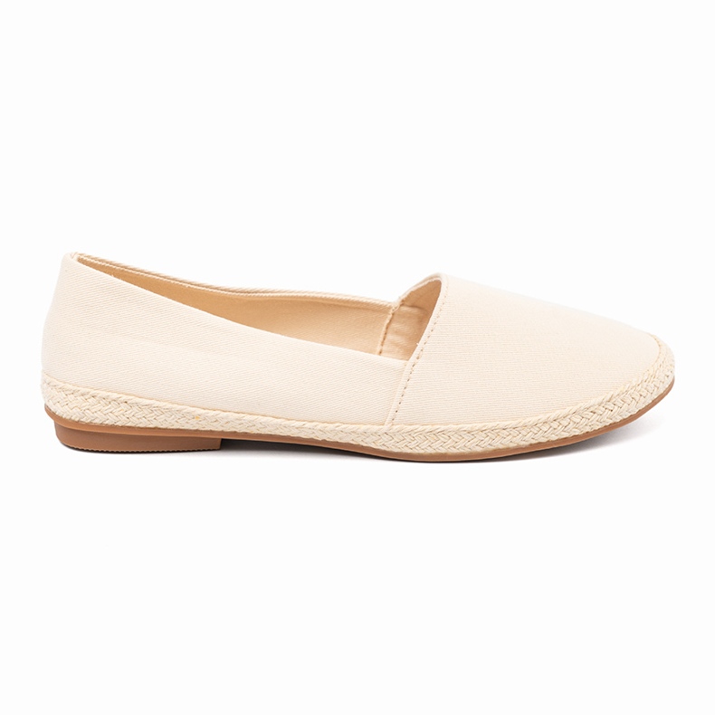 Ideal Shoes Klassiska Espadriller beige