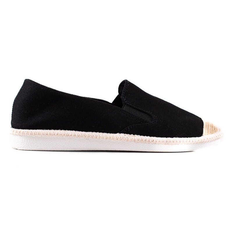 TRENDI Casual svarta espadrillor