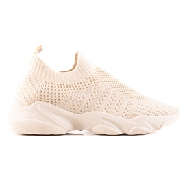 Sweet Shoes Slip-on Sports Sneakers beige