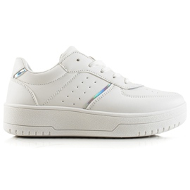 Trendiga sneakers vit