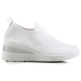 TRENDI Wedge Slip-On Sneakers vit
