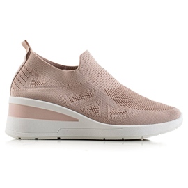 TRENDI Wedge Slip-On Sneakers rosa