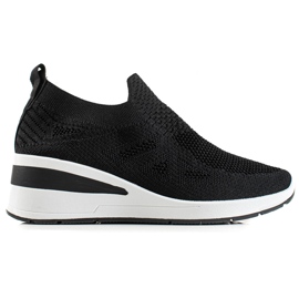 TRENDI Wedge Slip-On Sneakers svart