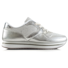 TRENDI Silver sneakers silver-