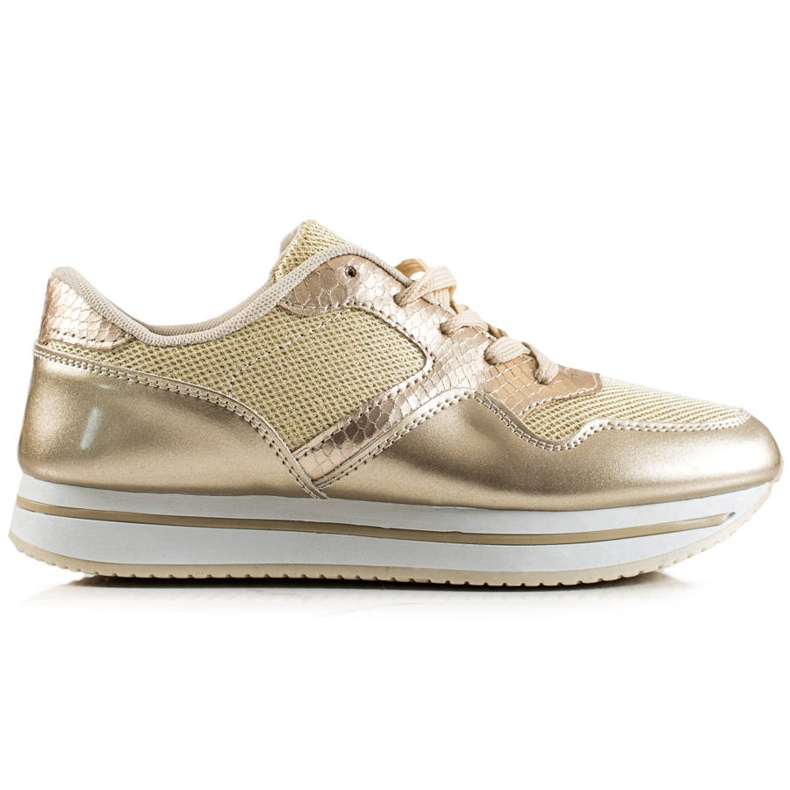 TRENDI Gyllene sneakers