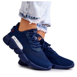 Damsportskor Memory Foam Big Star JJ274274 Marinblå