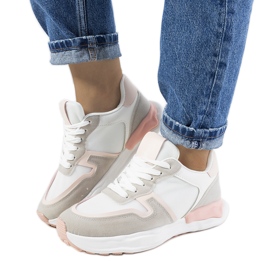 Vita Misano sneakers för kvinnor rosa grå