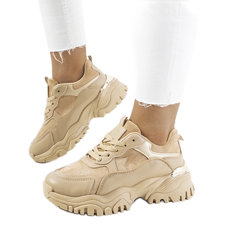 Livorno bruna sneakers för kvinnor