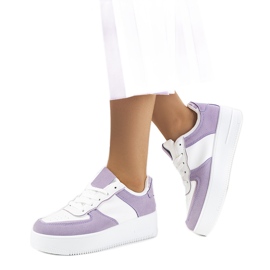 Violett Isotta-sneakers för kvinnor vit