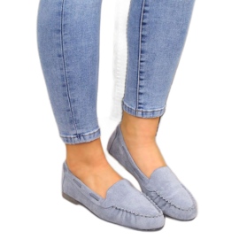 Loafers i mocka Sergio Leone W SK254F blå