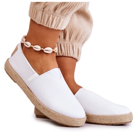 Big Star Fashionabla espadrillor för kvinnor Cross Jeans JJ2R4001C Vit