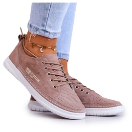 PE1 Sneakers i mocka för kvinnor Brun Cloesa