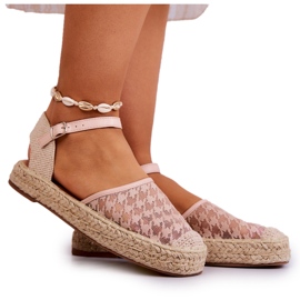 Espadrillor för kvinnor med spänne Naken Charlene beige