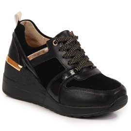 Wedge sneakers S. Barski W OLI160 svarta