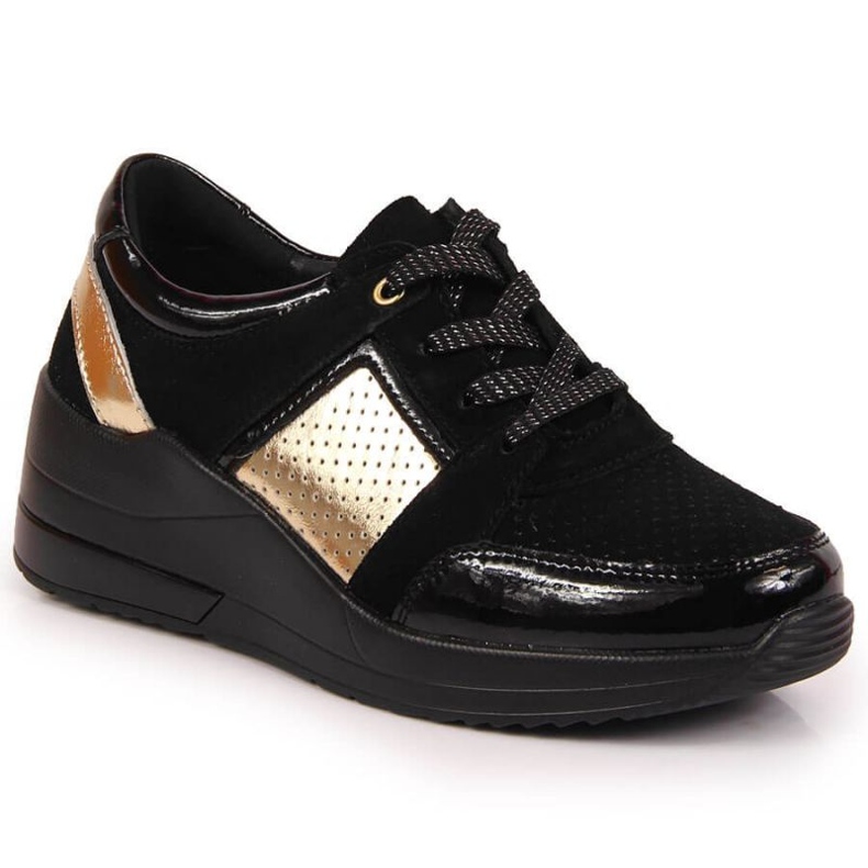 Wedge sneakers S. Barski W OLI162A svarta