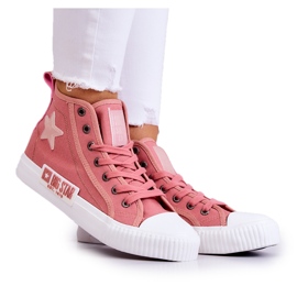 Klassiska High-top Sneakers Big Star JJ274382 Rosa