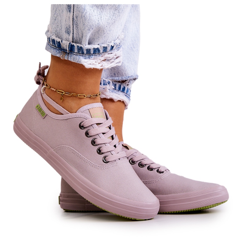 Lätt Sneakers dam Big Star JJ274264 Grå rosa