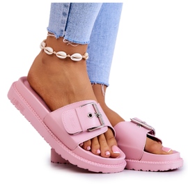 Klassiska tofflor med spänne Big Star JJ274A308 Rosa