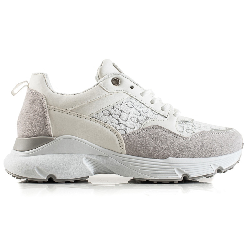 Renda Snygga sneakers beige vit silver-