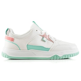 TRENDI Mint sportskor vit grön