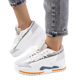 Savanne vita sneakers för kvinnor