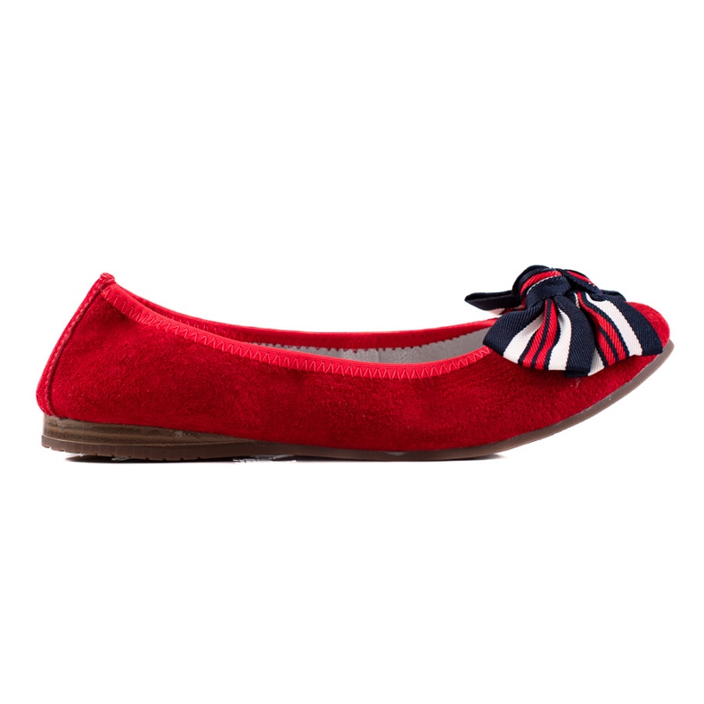 Filippo Läderballerina med rosett röd